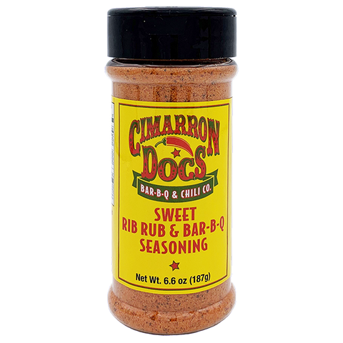 CASE (6) Cimarron Doc's Sweet Rib Rub & Bar-B-Q Seasoning, 6.6 oz. bottles